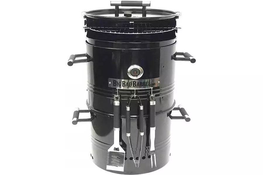 EasyGoProducts Big Bad Barrel Pit Charcoal Barbeque Smoker